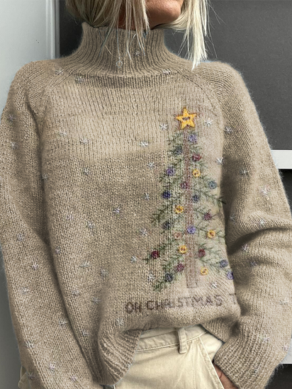 Retro Christmas Tree Casual Sweatshirt